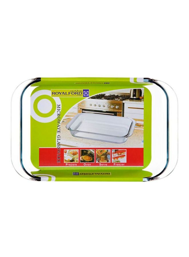 Royalford - Rectangular Baking Dish Clear 1.8Liters - Image 1