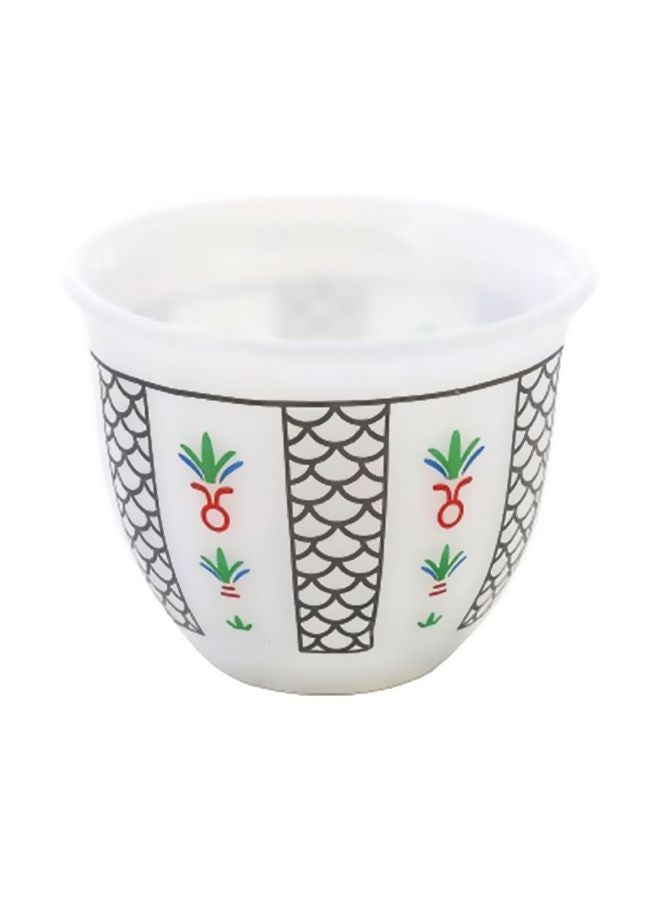 السيف - كوب قهوة دائري أبيض/ أسود - Image 1