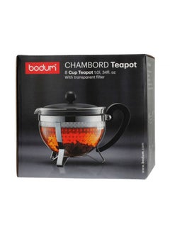 bodum Earl  Tea Pot Clear/Black  - Image 2