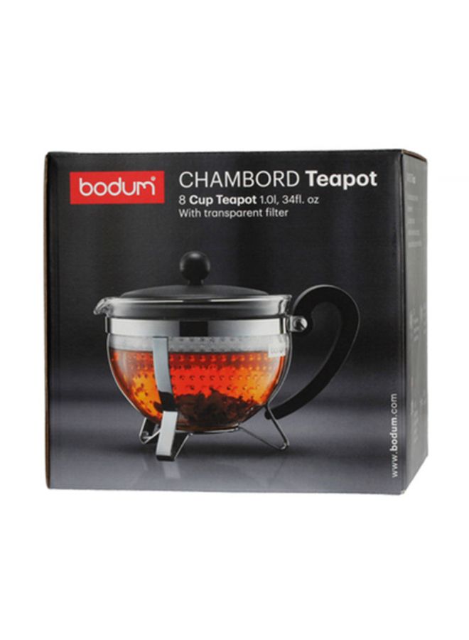 bodum Earl  Tea Pot Clear/Black - Image 2