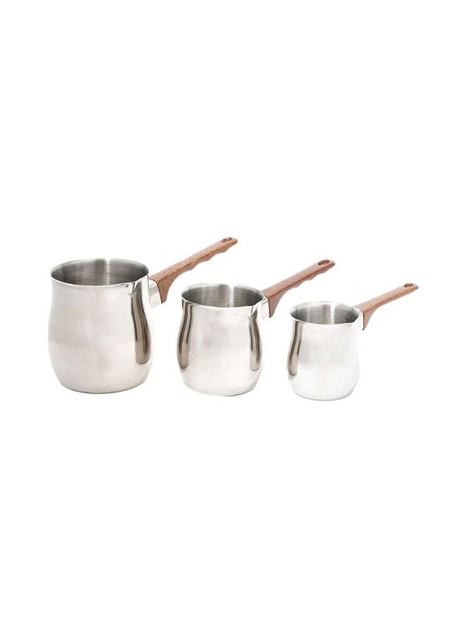 Bister 3-Piece Coffee Warmer Set Silver - Image 1