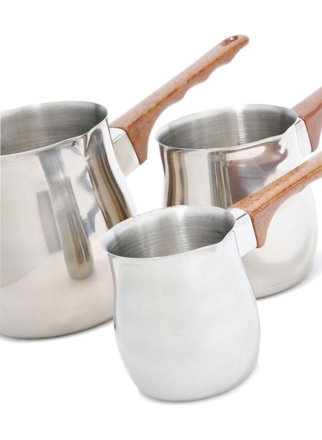 Bister 3-Piece Coffee Warmer Set Silver - Image 3