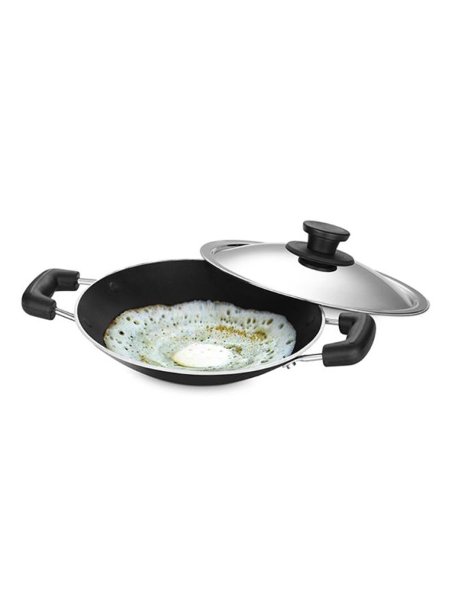 pigeon Non-Stick Appachetty With Lid Black/Silver 20cm  - Image 3