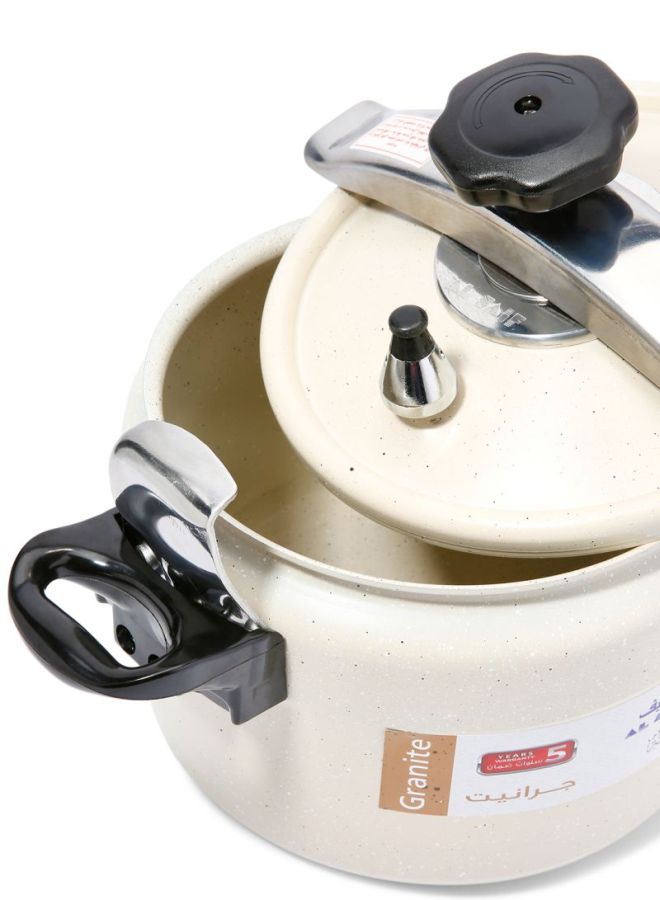 السيف  طنجرة ضغط جرانيت محكمة الإغلاق بيج/فضي/اسود 9.0لترات - Image 4