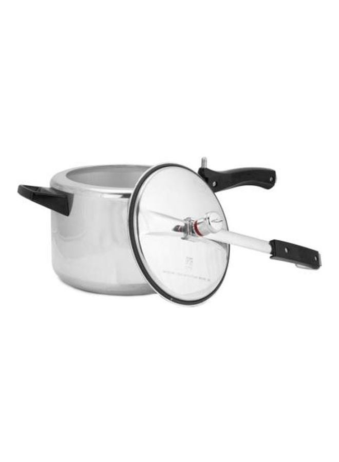 Hawkins 5 Liters Miss Mary Aluminium Pressure Cooker, Inner Lid,Silver Silver/Black - Image 3