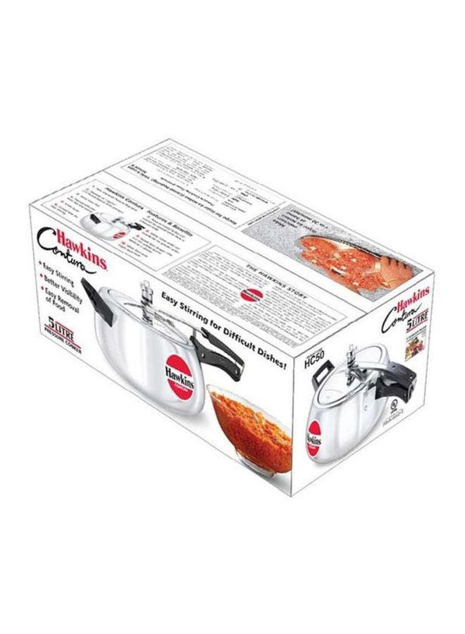 هوكينز طنجرة ضغط للطهي بالبخار من كونترا أسود/ فضي 5لترات - Image 2