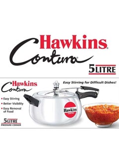 Hawkins Contura Pressure Cooker Silver/Black 5Liters  - Image 3