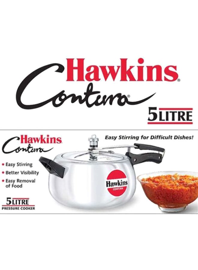 هوكينز طنجرة ضغط للطهي بالبخار من كونترا أسود/ فضي 5لترات - Image 3