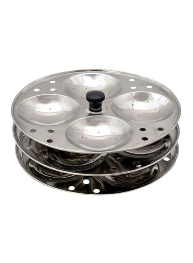 RAJ 3-Part Idly Stand Silver  - Image 1
