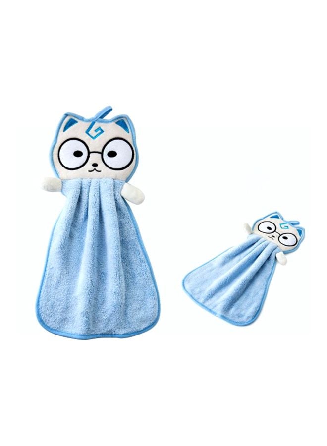 Beauenty Velvet Dry Towel Blue/White/Black 28x47cm  - Image 2