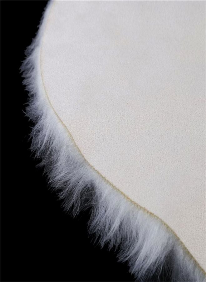 Sharpdo Super Soft Faux Sheepskin Home Rugs White 21x15x8cm - Image 3