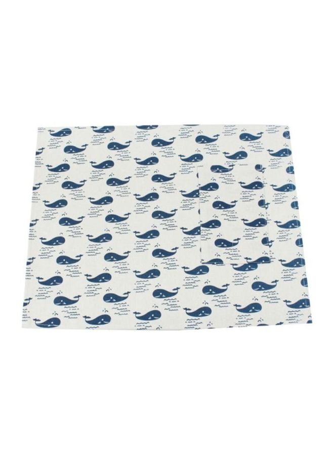 Sharpdo Dining Table Mat White/Blue 33x43x0.2cm - Image 1