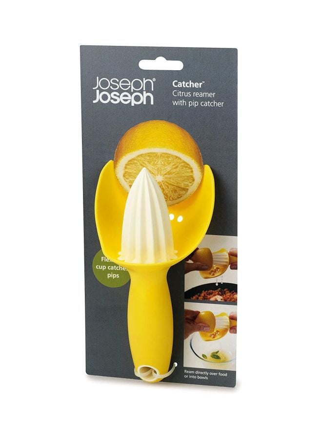 Joseph Joseph Catcher Citrus Reamer Yellow/White 8.7x16.6x6.8cm  - Image 2