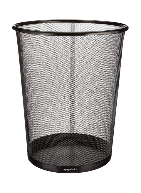 10L Mesh Waste Bin 24X26Cm Black 24X26cm