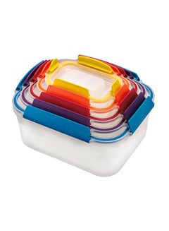Joseph Joseph 5-Piece Nest Lock Containers Blue/Red/Yellow  - Image 1