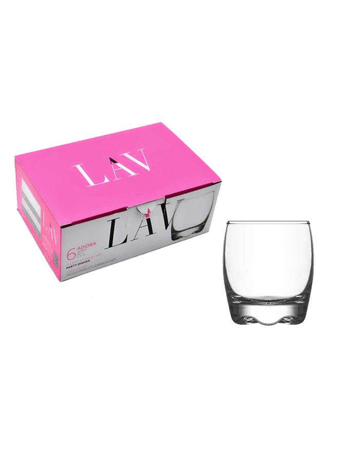 LAV 6-Piece Adora Glass Set Clear 61mm - Image 1