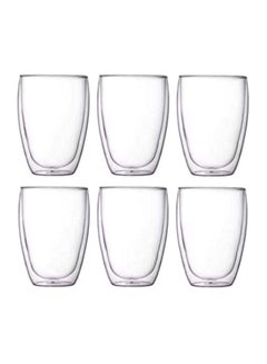 bodum 6-Piece Pavina Double Wall Glass Clear  - Image 1