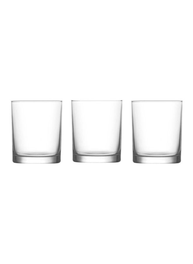 لاف طقم أكواب ليبيرتي زجاجية من 3 قطع شفاف 3x280ملليلتر - Image 1