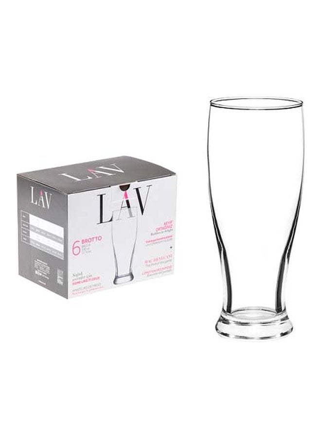 لاف طقم أكواب بروتو، 6 قطع شفاف 330ملليلتر - Image 3