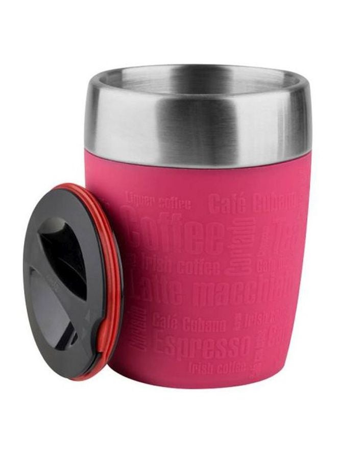 emsa Stainless Steel Travel Cup Red/Silver/Black  - Image 2