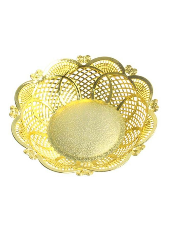 Sharpdo Multifunctional Vegetable And Fruit Plate Gold 26.8x26.8x6.5cm - Image 1