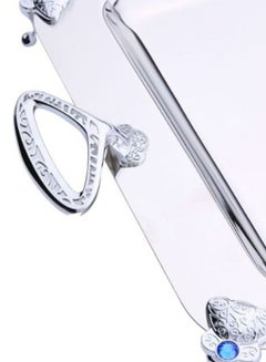 REGENT Royal Rectangular Shaped Tray Silver 50x31cm Silver 50x31cm  - Image 2