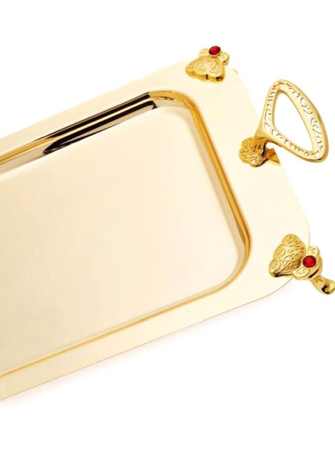 ريجنت صينية من الستانلس ستيل ذهبي 54x26x6سم - Image 3