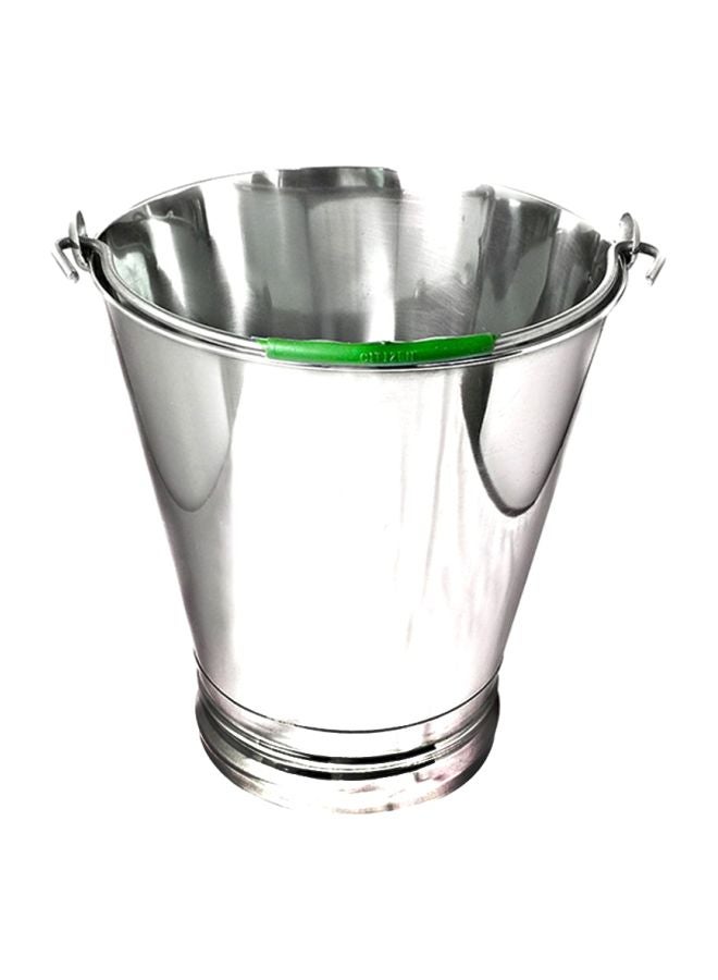RAJ Stainless Steel Bucket Silver 10Liters 