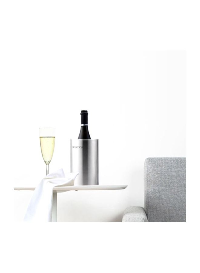 دلو ثلج سيركيل جوي من الستانلس ستيل فضي 20x12x12سم