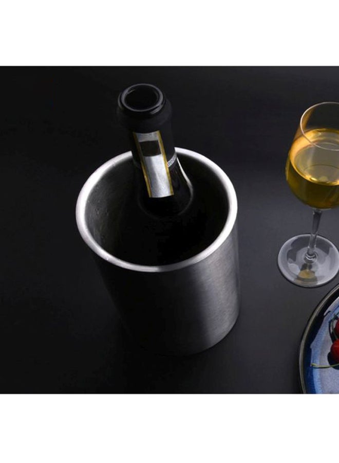 دلو ثلج سيركيل جوي من الستانلس ستيل فضي 20x12x12سم