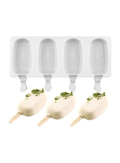 Beauenty 4 Cavity Silicone Ice Cream Mould White/Clear 26x14.5x2.5cm  - Image 2
