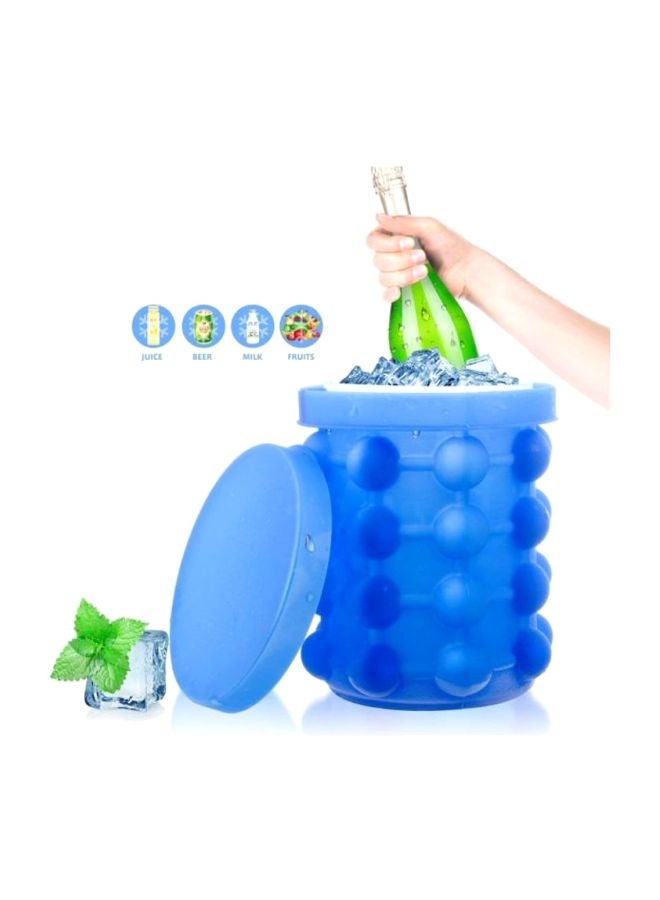 Beauenty - Portable Silicone Ice Cube Maker Blue 14x12cm - Image 1