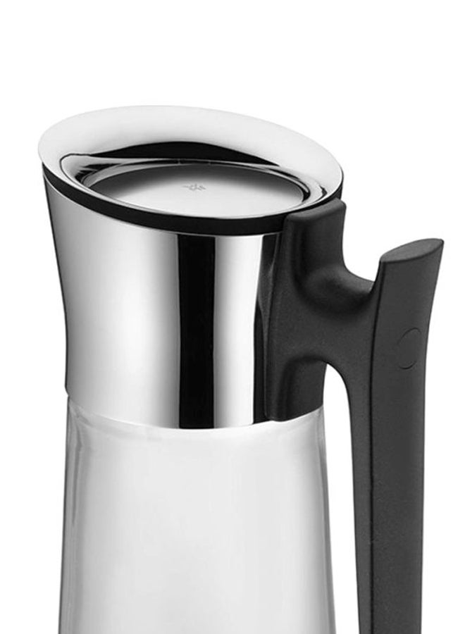 WMF Basic Water Carafe With Handle Lid Silver/Clear/Black  - Image 2