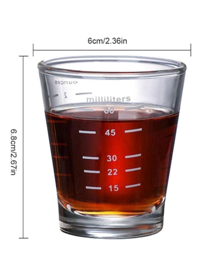 بيوينتي طقم فناجين القهوة المكوّن من قطعتين شفاف 6x6.8Ø³Ù†ØªÙŠÙ…ØªØ± - Image 5