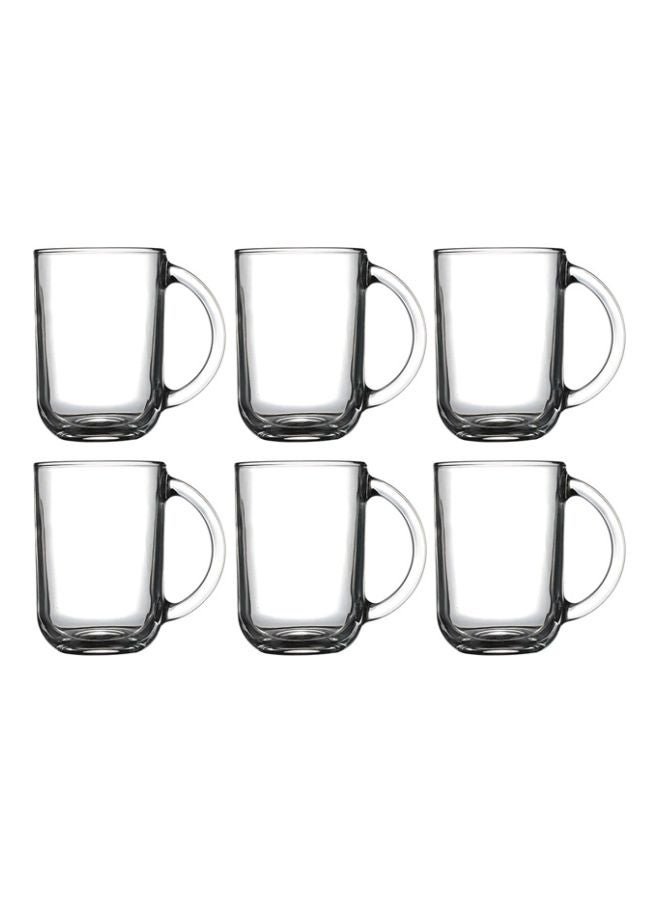 6-Piece Temp Troquet Mug Set Clear