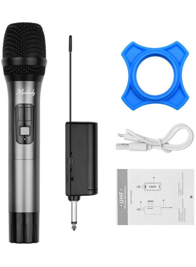 Muslady - Wireless Microphone With 16 Channels I7313-1-G Silver - Image 1