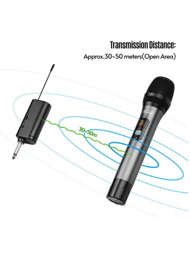 Muslady - Wireless Microphone With 16 Channels I7313-1-G Silver - Image 1