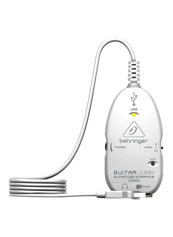 بيهرينغر واجهة من منفذ جيتار إلى منفذ USB UCG102 أبيض  - Image 1