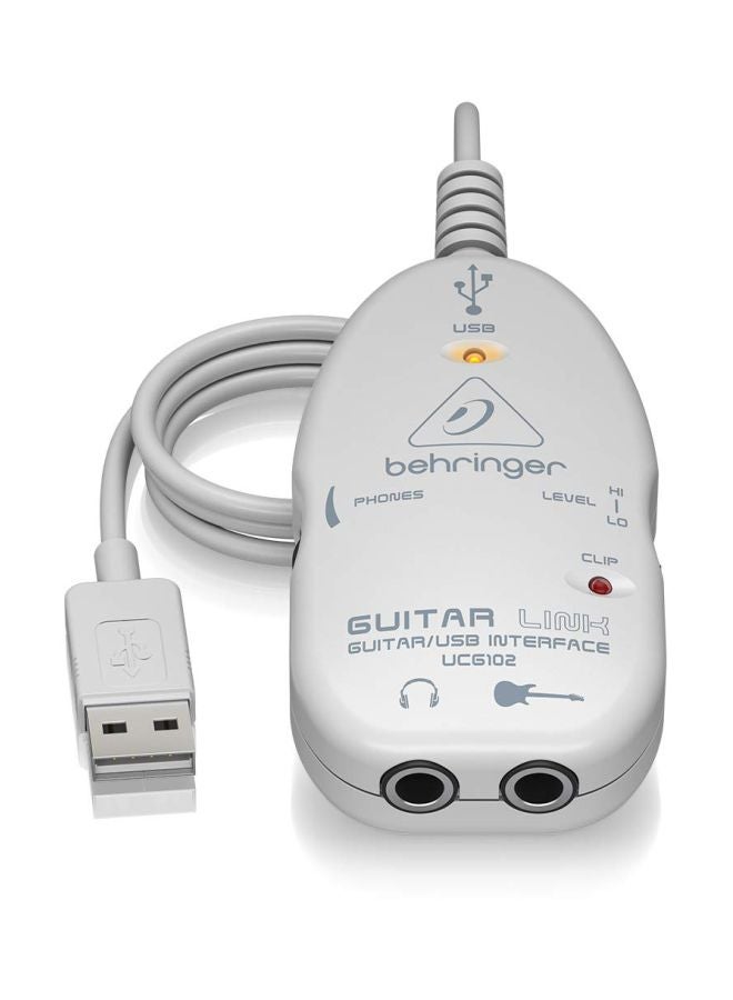 بيهرينغر واجهة من منفذ جيتار إلى منفذ USB UCG102 أبيض  - Image 2