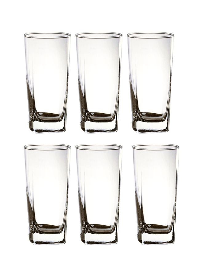 Pack Of 6 Plaza Highball Tumbler Clear 12x10x8cm - v1615480819/N29873381A_1