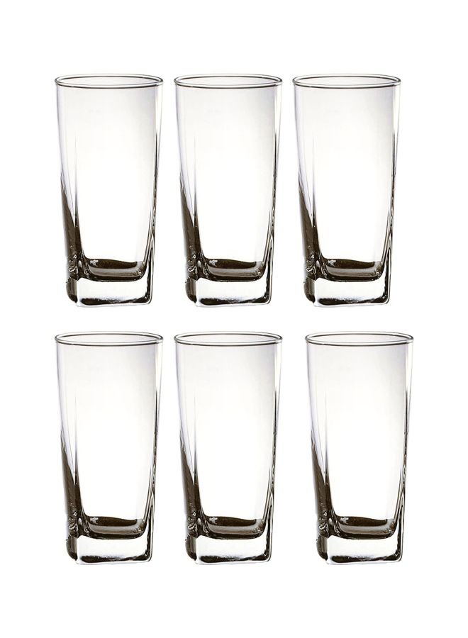 Ocean Pack Of 6 Plaza Highball Tumbler Clear 12x10x8cm - Image 1