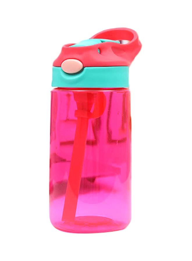 Beauenty - Creative Cartoon Water Bottle With Straw Pink/Blue - Image 1