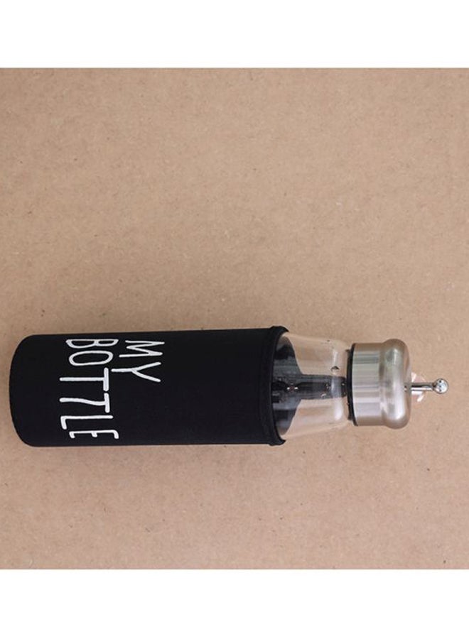 DELCASA Water Bottle With Pad Black/Clear/Silver  - Image 3