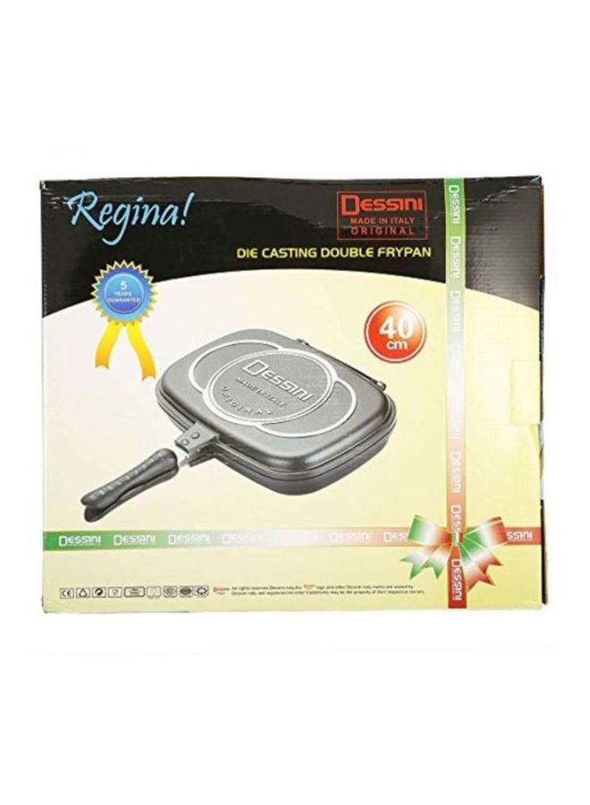 DESSINI Aluminium Grilling Pan Black/Silver/Red 40cm  - Image 3