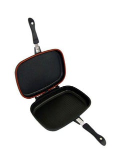 DESSINI Two-Sided Double Grill Non-Stick Pressure Pan Black/Silver/Red 6x15x8cm  - Image 2
