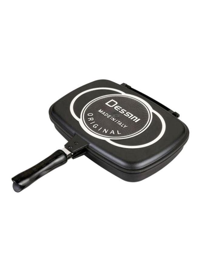 DESSINI Double Grilling Pan Black/Silver/Red 40cm - Image 1