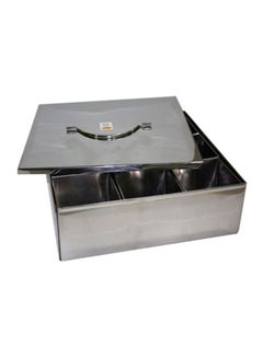 RAJ Steel Spice Storage Box Silver 33x12x22.5cm 