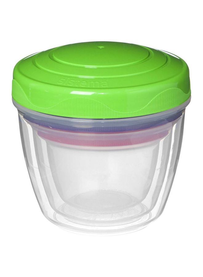 sistema 3-Piece Snack N Nest Container Multicolor Container 3x(150, 305, 520)ml - Image 1