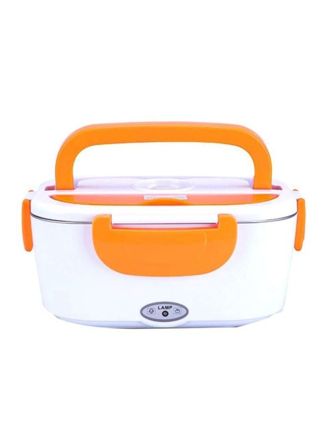 Decdeal - Multifunctional Electric Heating Lunch Box White/Orange 238x170x108mm - Image 1