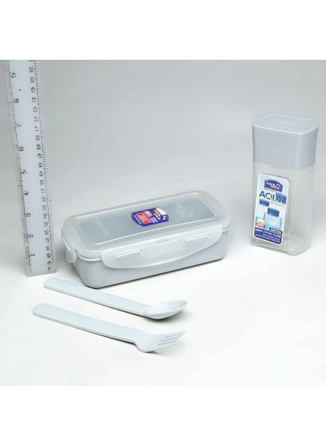 LocknLock 6-Piece Lunch Box Set Black/Clear Lunchbox at 470, 1 Lunchbox at 470, Water Bottle 300ml - Image 4